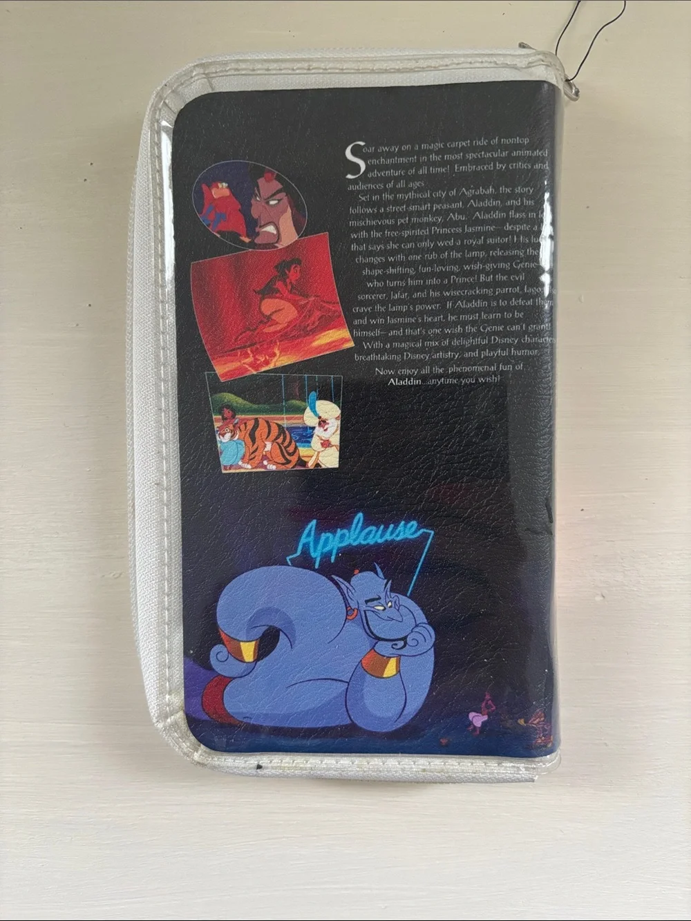 Disney Aladdin Clutch Wallet Looks Like VHS Tape